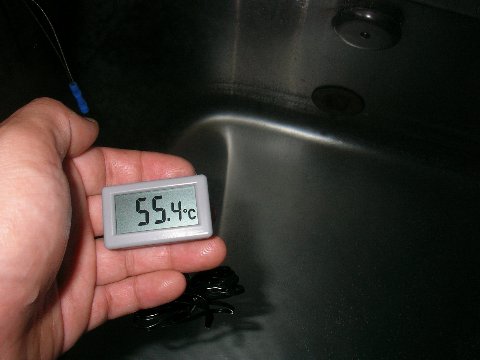 手作り温水器のお湯の温度１０
