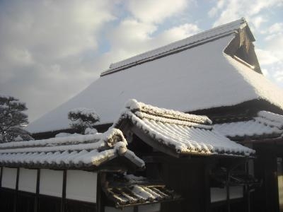 雪の屋根