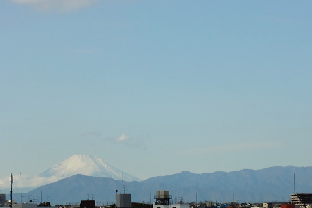 ベランダより・今日の富士山
